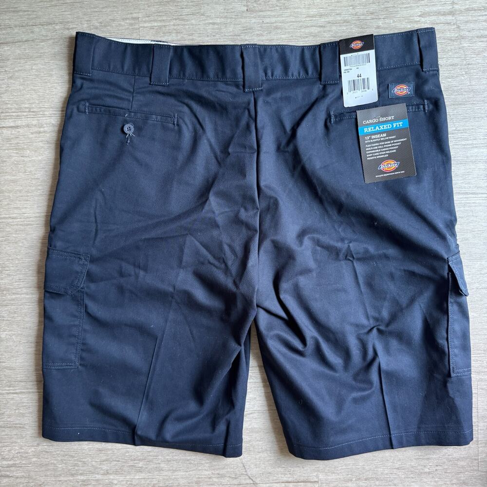 Dickies Relaxed Fit Cargo Shorts Men's 44 Flex NWT Blue Canvas Workwear Punk Ska
